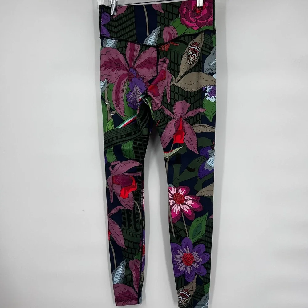 Nike Dri Fit Womens Floral Print Icon Clash One Leggings Size M‎